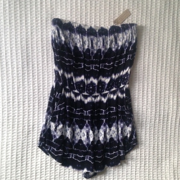 Flynn Skye Pants - NWT Flynn Skye strapless tie dye Romper medium